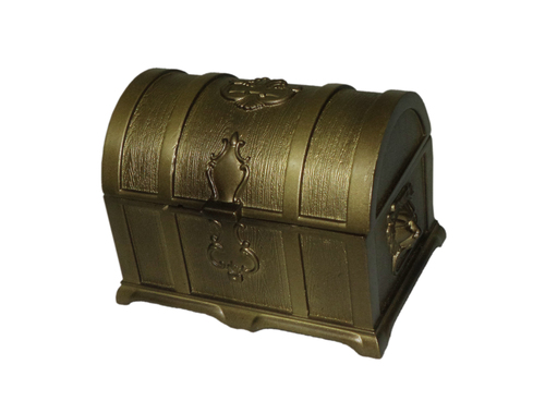 Treasure Chest Metal Jewelry Box