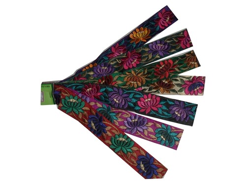 Chappal Lace - Textile, 100cm x 2cm, Colorful | Durable, Lightweight, Floral Design