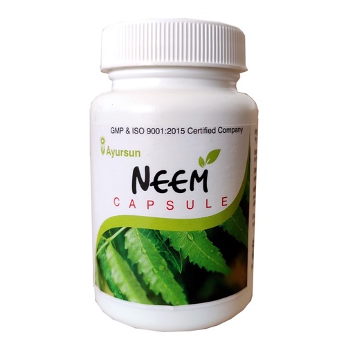 Ayurvedic Herbal Capsule For Anti Bacterial - Ayursun Neem Capsule