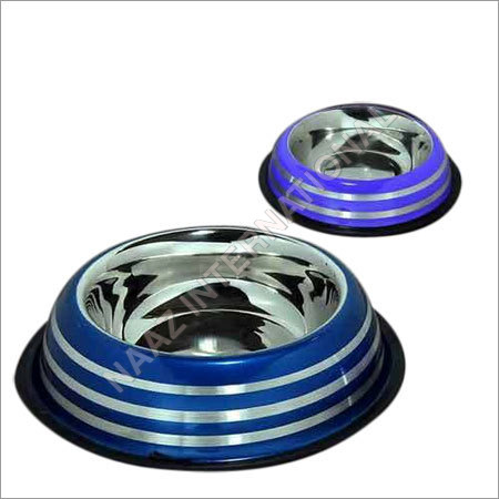 Side Embossed Dog Bowl 