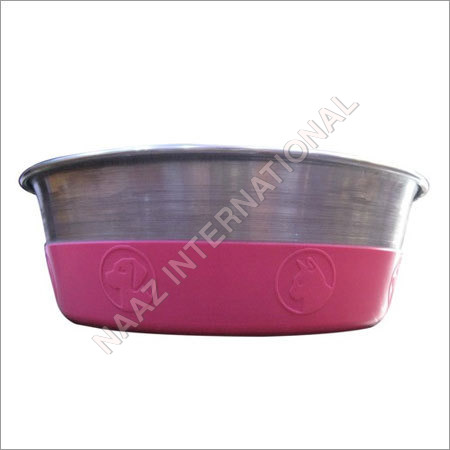 Pet Bowl With Color Anti Skid Base