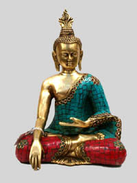 Combodia Buddha Sitting W/ Stone Work
