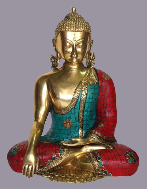 Durable Buddha Sitting W/ Out Base Stone Work