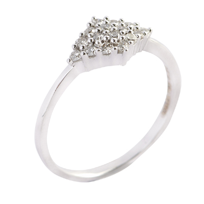 Kite Shape Diamond Ring