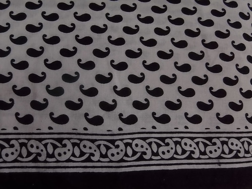 Black and white buti print 