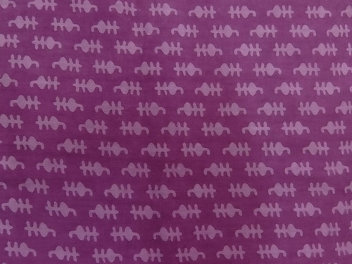 Jaipuri Textile Print - Cotton 44 Inches Width Purple | Vibrant Print Soft Texture Durable Fabric Geometric Pattern Easy Care