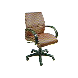Brown Medium Back Revolving Chair