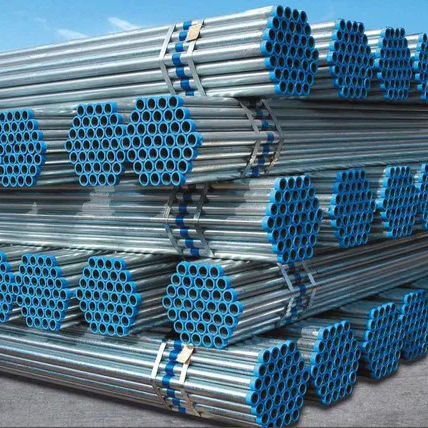 Silver Galvanized Pipes