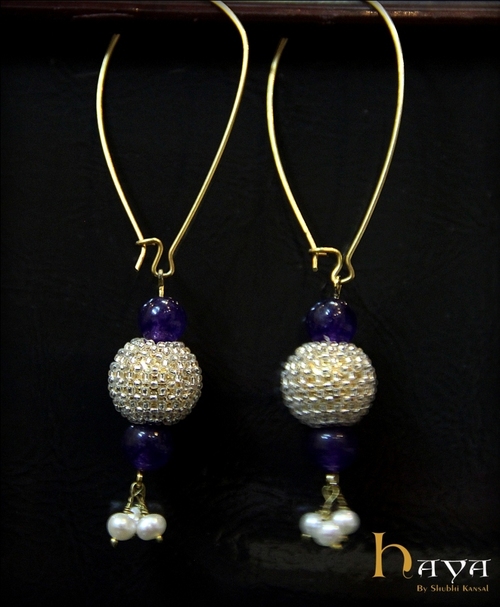 Amethyst Sequence Earrings