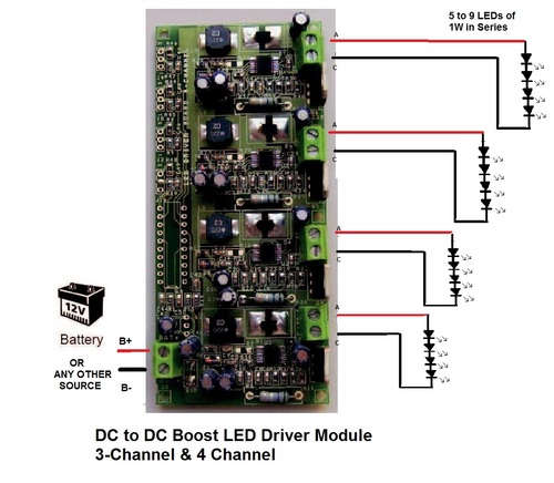 DC to DC Boost LED Driver Module