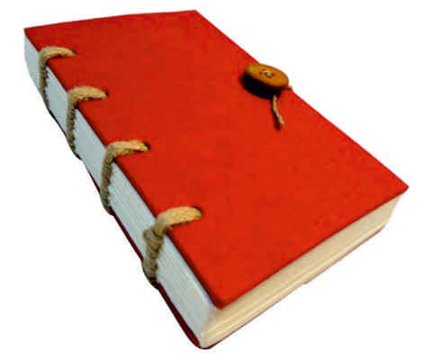 Journal- Cord bounded with button enclosure