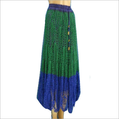 Fancy Crochet Long Skirt