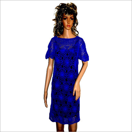 Fancy Crochet Long Dress