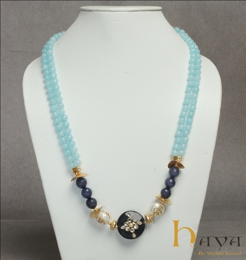 Blue quartz stone