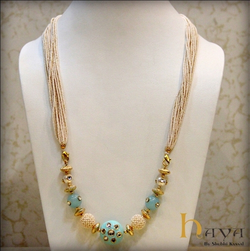 Light blue kundan Jewelry