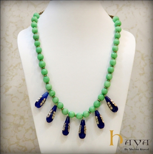 Drop Semi Precious Neck Piece