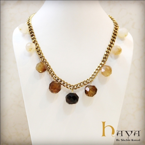 Agate Gradation Neck Piece