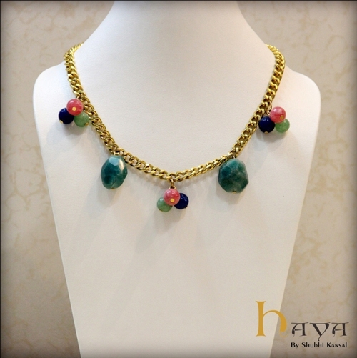 Colorful Stones Neck Piece