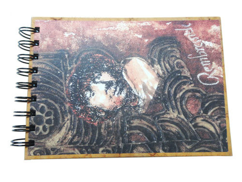 Artista  s Scrap Book- Handmade paper with pH controlled Natural grain surface