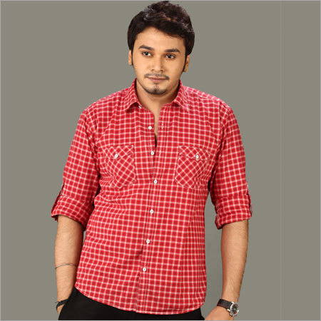 Red Check Casual Shirt