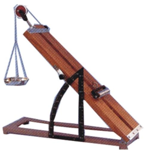 INCLINED PLANE, WOOD AND METAL