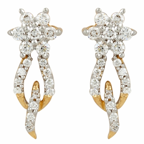 Adorable Hoop Style Diamond Earring