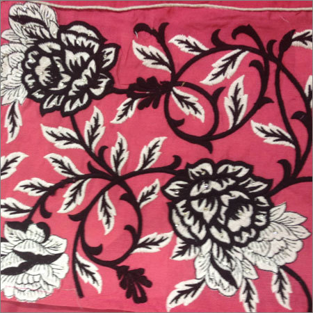 Floral Machine Embroidery Border