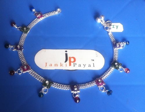 Sliver Finished Anklets 
