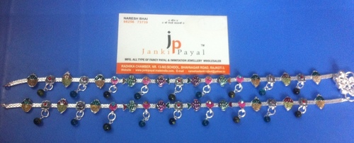 imitation kundan anklets