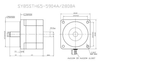 34 Kgcm motor SY85STH65