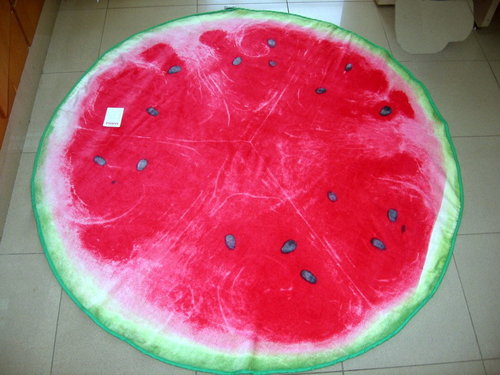 Designer Beach Towels UK - Cotton 180cm Round, Red | Soft, Absorbent, Stylish, Durable, Trendy