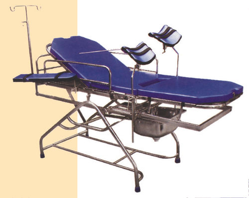 OBSTETRIC TELESCOPIC LABOUR TABLE (STAINLESS STEEL)