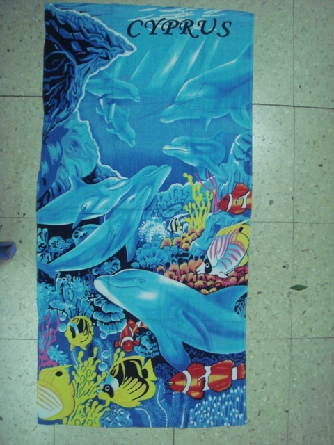 Black beach towels