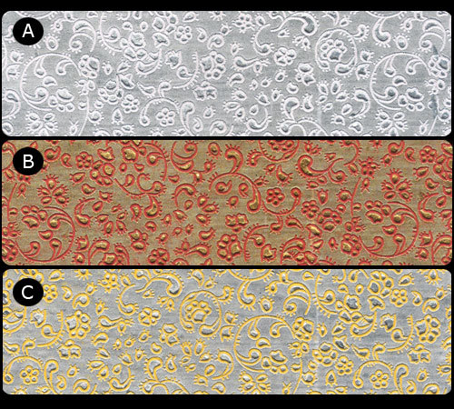 Two Tone Embossed Handmade Paper