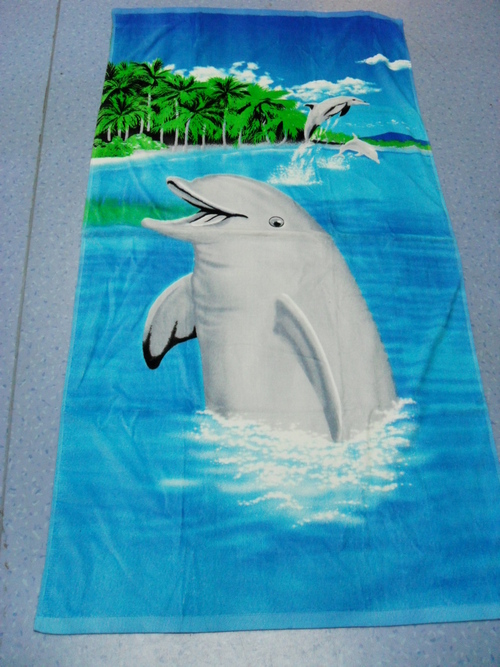 Go Diego Go Beach Towel - Cotton 30x60 Inches Blue, Soft Absorbent Durable Fast Drying