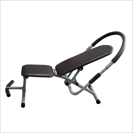 Abdominal Exercise Equipment - Foam & Steel, 120x50x40 cm, Gray | Back Support, Body Toning, Core Strengthening, Easy Use, Portable Design