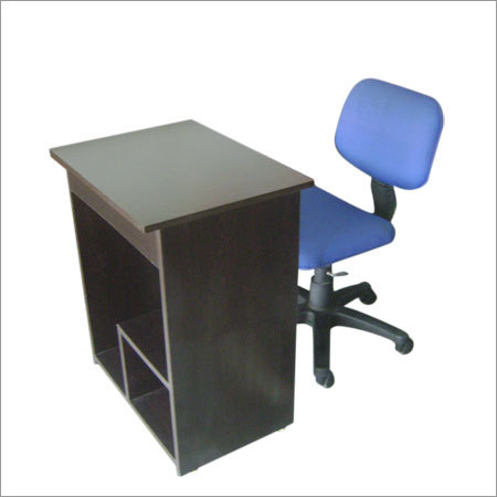 Office Furniture - Wood Table 36x24x30in, Fabric Chair 18x18x36in, Brown | Ergonomic Design, Space Saving, Durable Materials, Easy Assembly