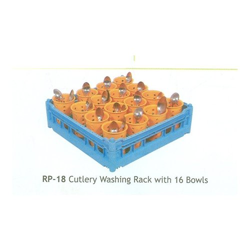 Cutlery Washing Rack with 16 Bowls