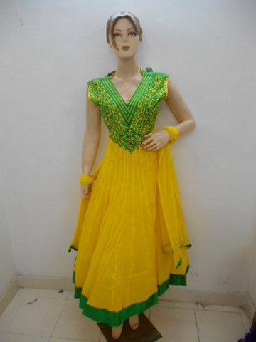 Multi Color Anarkali Suit