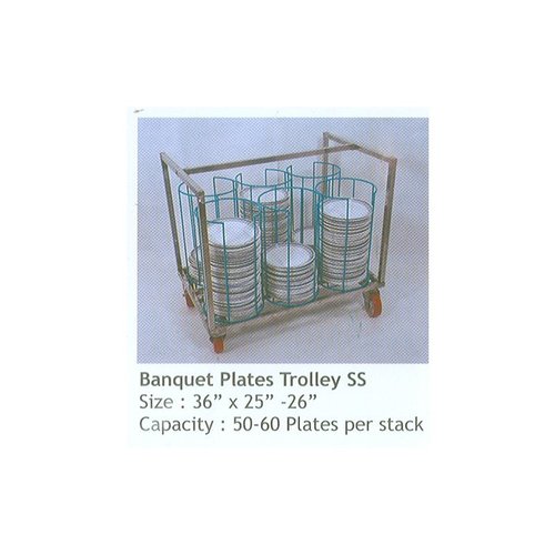 SS Banquet Plate Trolleys