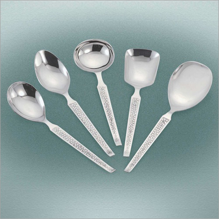 White Orchid Serving Spoon