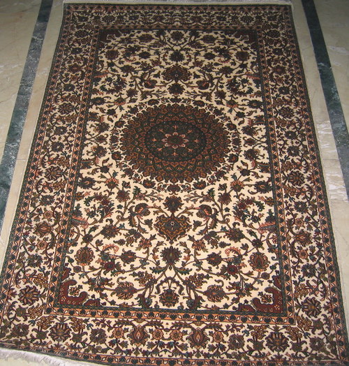 100% silk  Hand Knotted carpet