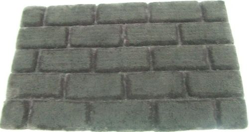 Black Home Designer Bath Mat