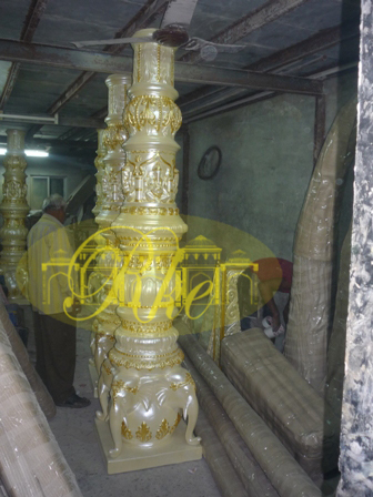Elephant Design Modern Look Wedding Mandap Pillar