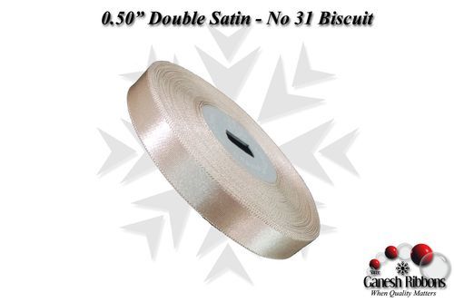 Plain Double Face Satin - Biscuit