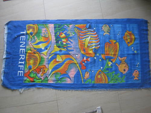 skull beach towel