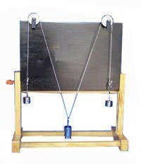 Parallelogram Of Forces Apparatus - Wooden And Metal Educational Setup, Manual Operation, Analog Board, 3kg Weight, 1-year Warranty | Ideal For Physics Laboratories
