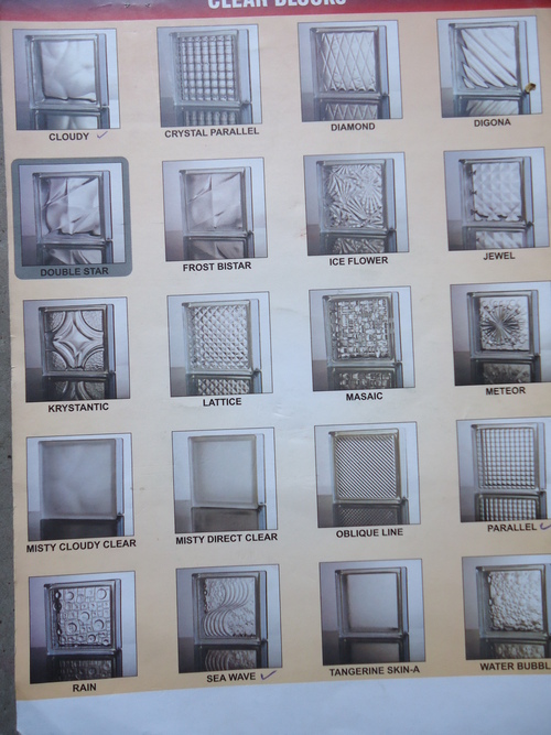 GLASS BLOCK CLEAR AND COLOR