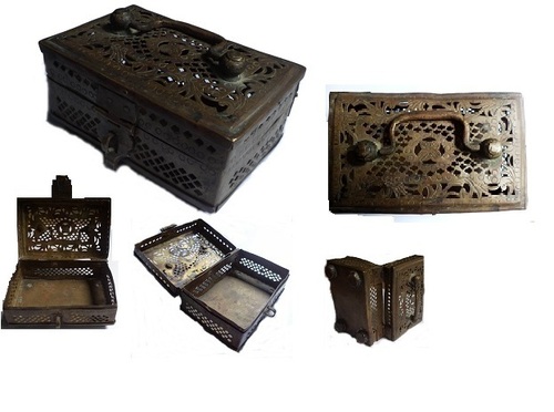 Antique brass box