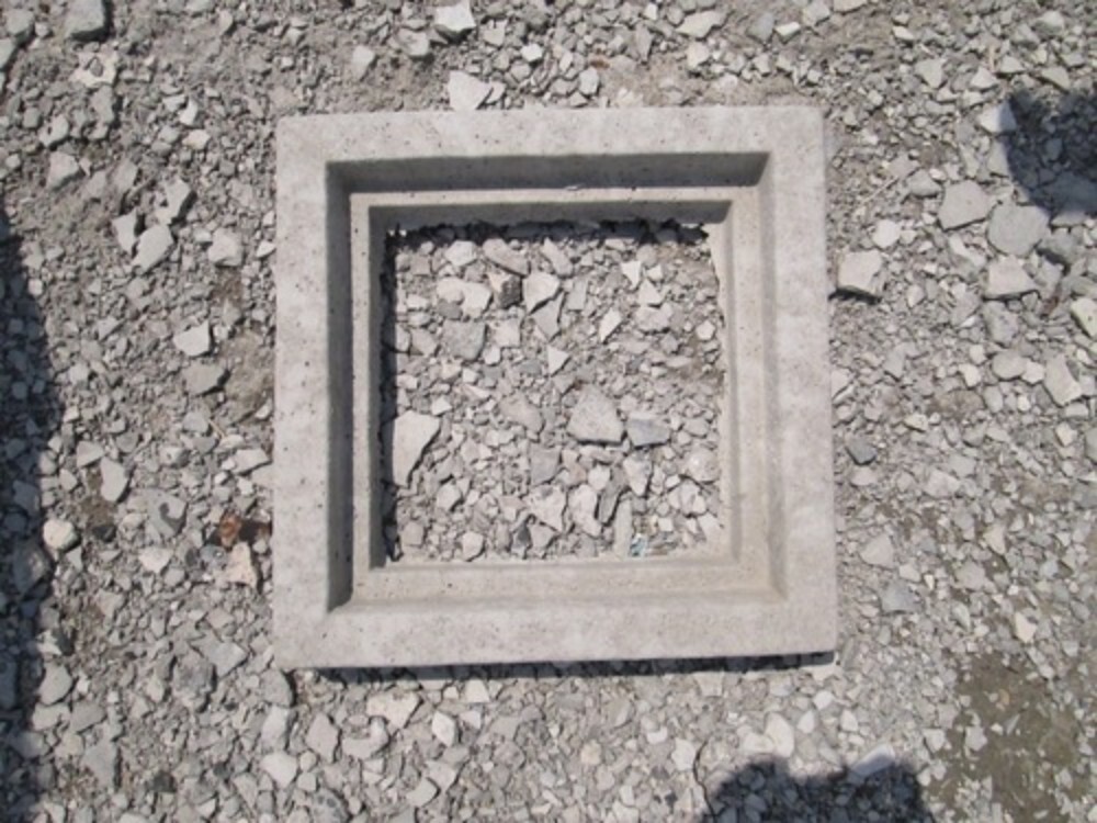 Reinforced Concrete Cement Manhole Frame - 40-250 Kilograms Weight, Square Shape with Lock Feature for Drainage, Petrol Pump, and Water Supply Applications